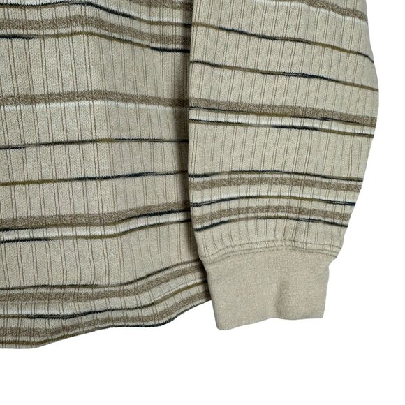 Naturalife Men's Long Sleeve Striped Pullover Crew Neck Sweater Size M - Picture 3 of 8